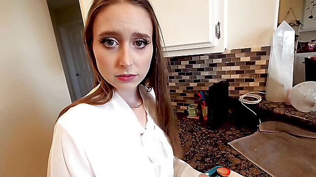 Black cock gag, teen babe pov swallows, amazingly hot, big eyes pov, laney grey blowjob