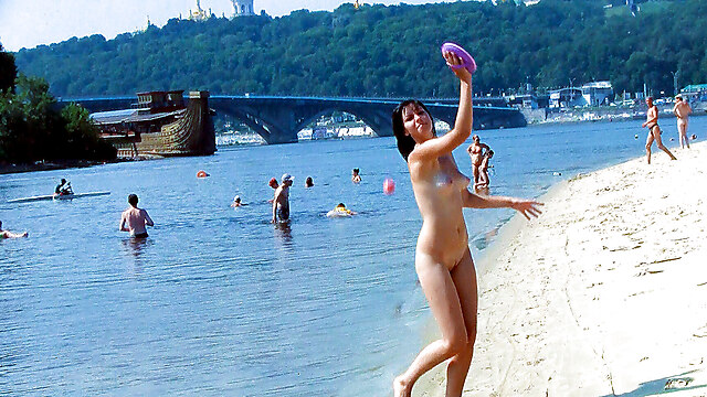Naturist girl, younger cunt, jealous, young nudist sex, beach young