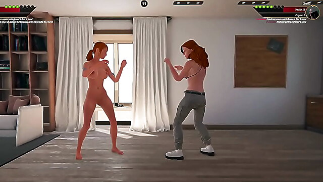 Wrestling nude lesbian, fighting game, catfight and fingers, lesbian ginny, pussy wrestling
