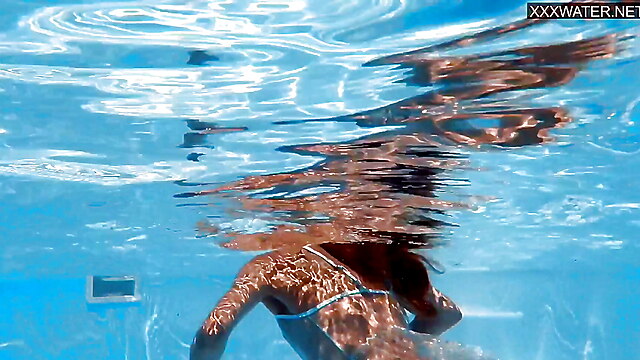 Wonderful tight, real forms, old hungarian, pool watering, teenage girl swimming