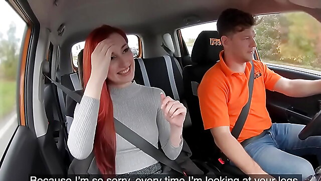 Public unknown, driving unknown, redhead destroyed, public driving pussy, cowgirl ruined