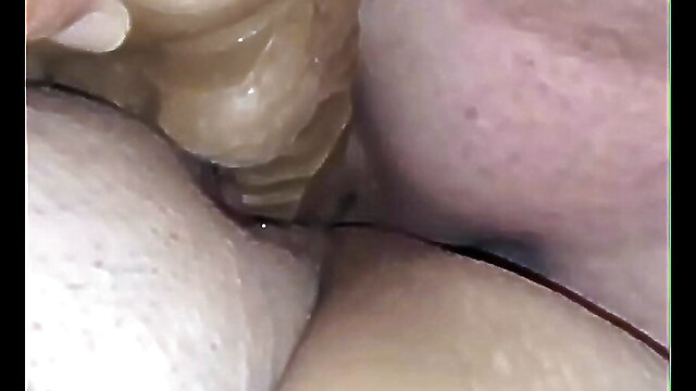 Double pussy dildo, chubby wife double, couple dildo wife, amateur plumper mature, mature couple missionary