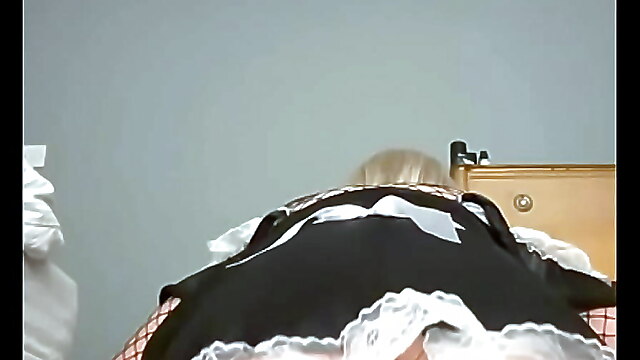 Two some, tit stretching, blond maid anal, maid dildo, two tube maid